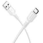 BOROFONE BX116 1m 2.4A USB to Micro USB Certain Charging Data Cable(White)