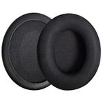 2 Pack Ice Silk Cloth Splicing Earphone Replacement Earpads Pads For HyperX Cloud 1 / I / 2 / II / 3(Black)