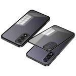 For OnePlus Ace 5 Ultra Snap Buckle Single-sided Metal Frame Frosted Phone Case(Space Black)