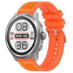 20mm For COROS Pace 2 / Apex 2 42mm  xDfind Hybrid Nylon Braid Silicone Watch Band(Orange)