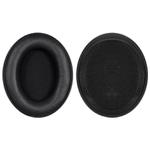 2 Pack Protein Leather Splicing Hot Pressing Thickening Earphone Replacement Earpads Pads For HyperX Cloud 1 / I / 2 / II / 3(Black)
