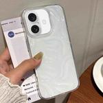 For iPhone 16 Plus Meteorite Texture Solid Color Glaze TPU Phone Case(Transparent)