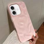 For iPhone 16 Plus Meteorite Texture Solid Color Glaze TPU Phone Case(Pink)
