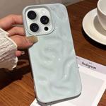 For iPhone 15 Pro Max Meteorite Texture Solid Color Glaze TPU Phone Case(Blue)