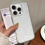 For iPhone 15 Pro Max Meteorite Texture Solid Color Glaze TPU Phone Case(Transparent)