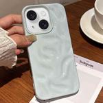 For iPhone 15 Meteorite Texture Solid Color Glaze TPU Phone Case(Blue)