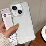 For iPhone 15 Meteorite Texture Solid Color Glaze TPU Phone Case(Transparent)