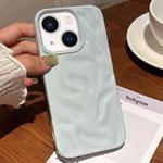 For iPhone 14 Plus Meteorite Texture Solid Color Glaze TPU Phone Case(Blue)