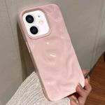 For iPhone 12 Meteorite Texture Solid Color Glaze TPU Phone Case(Pink)