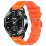 22mm For Xiaomi Watch S3 / 2 Pro / S2 / S1 xDfind Hybrid Nylon Braid Silicone Watch Band(Orange)