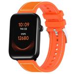 20mm For Ticwatch GTH / E3 / E / 2 xDfind Hybrid Nylon Braid Silicone Watch Band(Orange)