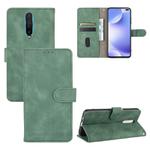For Xiaomi Redmi K30 Ultra Solid Color Skin Feel Magnetic Buckle Horizontal Flip Calf Texture PU Leather Case with Holder & Card Slots & Wallet(Green)