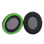 2 Pack BK Cloth Earphone Replacement Earpads Pads For HyperX Cloud Chat / Cloud Stinger Core(Black Green)