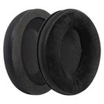 2 Pack Protein Leather Flannel Splicing Earphone Replacement Earpads Pads For HyperX Revolver S(Black)