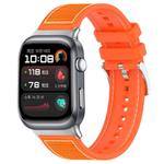 For Huawei Watch D2 22mm xDfind Hybrid Nylon Braid Silicone Watch Band(Orange)