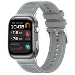 For Huawei Watch D2 22mm xDfind Hybrid Nylon Braid Silicone Watch Band(Grey)