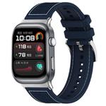 For Huawei Watch D2 22mm xDfind Hybrid Nylon Braid Silicone Watch Band(Midnight Blue)