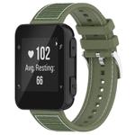 For Garmin Forerunner 35/30/35J 20mm xDfind Hybrid Nylon Braid Silicone Watch Band(Green)