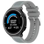 For Garmin Forerunner 220/235/735/735XT 20mm xDfind Hybrid Nylon Braid Silicone Watch Band(Grey)