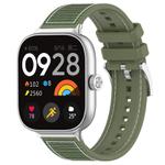 For Xiaomi Smart Band 9 Pro/Redmi Watch5 20mm xDfind Hybrid Nylon Braid Silicone Watch Band(Green)