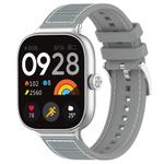 For Xiaomi Smart Band 9 Pro/Redmi Watch5 20mm xDfind Hybrid Nylon Braid Silicone Watch Band(Grey)
