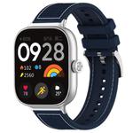 For Xiaomi Smart Band 9 Pro/Redmi Watch5 20mm xDfind Hybrid Nylon Braid Silicone Watch Band(Midnight Blue)