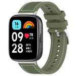 For Redmi Watch 3 Active/Watch 3 Lite 20mm xDfind Hybrid Nylon Braid Silicone Watch Band(Green)