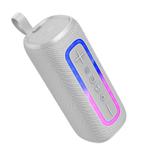 hoco HC36 Brocade Sports Bluetooth 5.4 Speaker Support TWS / FM / TF Card / USB / AUX(Grey)