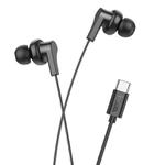 hoco M114 Type-C Jia Universal Digital Earphones with Microphone(Black)