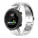 For Garmin forerunner 45 / 45S / Swim 2 Tri-beads Flat Buckle Titanium Alloy Watch Band(Silver)