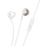 hoco M115 Type-C Sagacious Universal Earphones with Microphone(White)