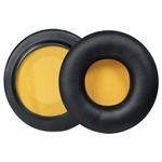2 Pack Protein Leather Earphone Replacement Earpads Pads For Skullcandy HESH 1.0(Black Yellow Net)