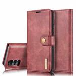 For Samsung Galaxy M31s DG.MING Crazy Horse Texture Flip Detachable Magnetic Leather Case with Holder & Card Slots & Wallet(Red)