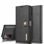 For Samsung Galaxy S20 FE DG.MING Crazy Horse Texture Flip Detachable Magnetic Leather Case with Holder & Card Slots & Wallet(Black)