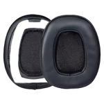 2 Pack Protein Leather Earphone Replacement Earpads Pads For Skullcandy Crusher Over-Ear(Black)