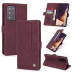 For Samsung Galaxy Note20 Ultra POLA 008 Series Retro Classic Magnetic Horizontal Flip Leather Case with Holder & Card Slots(Red)