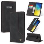 For Samsung Galaxy S10e POLA 008 Series Retro Classic Magnetic Horizontal Flip Leather Case with Holder & Card Slots(Black)