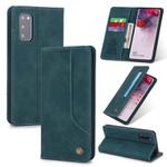 For Samsung Galaxy S20 POLA 008 Series Retro Classic Magnetic Horizontal Flip Leather Case with Holder & Card Slots(Blue)