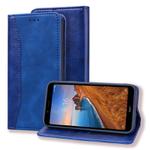For Xiaomi Redmi 7A Business Stitching Horizontal Flip Leather Case with Double Folding & Bracket & Card Slots & Photo Frame & Wallet(Royal Blue)