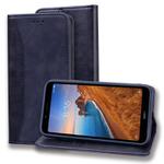 For Xiaomi Redmi 7A Business Stitching Horizontal Flip Leather Case with Double Folding & Bracket & Card Slots & Photo Frame & Wallet(Black)