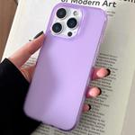 For iPhone 16 Pro Max Transparent Comfortable Frosted TPU Phone Case(Purple)