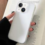 For iPhone 14 Plus Transparent Comfortable Frosted TPU Phone Case(White)