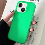 For iPhone 14 Transparent Comfortable Frosted TPU Phone Case(Green)