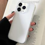 For iPhone 11 Pro Max Transparent Comfortable Frosted TPU Phone Case(White)