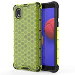For Samsung Galaxy A01 Core Shockproof Honeycomb PC + TPU Protective Case(Green)