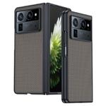 For Tecno Phantom V Fold2 Ultra-thin Carbon Fiber Texture Printing Phone Case(Gold)