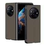 For Tecno Phantom V Fold Ultra-thin Carbon Fiber Texture Printing Phone Case(Gold)