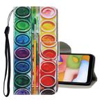 For Huawei P40 Coloured Drawing Pattern Horizontal Flip PU Leather Case with Holder & Card Slots & Wallet & Lanyard(Eye Shadow)