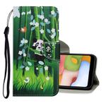 For Huawei P40 Lite E / Y7P Coloured Drawing Pattern Horizontal Flip PU Leather Case with Holder & Card Slots & Wallet & Lanyard(Panda)
