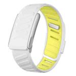 For WHOOP 5.0 Electrocardiogram Silicone Sports Watch Band(White Yellow Lemon)